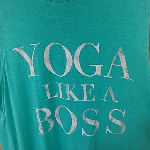 GAIAM Tops - Gaiam, Green, "Ana" Tank, "Yoga Like A Boss"